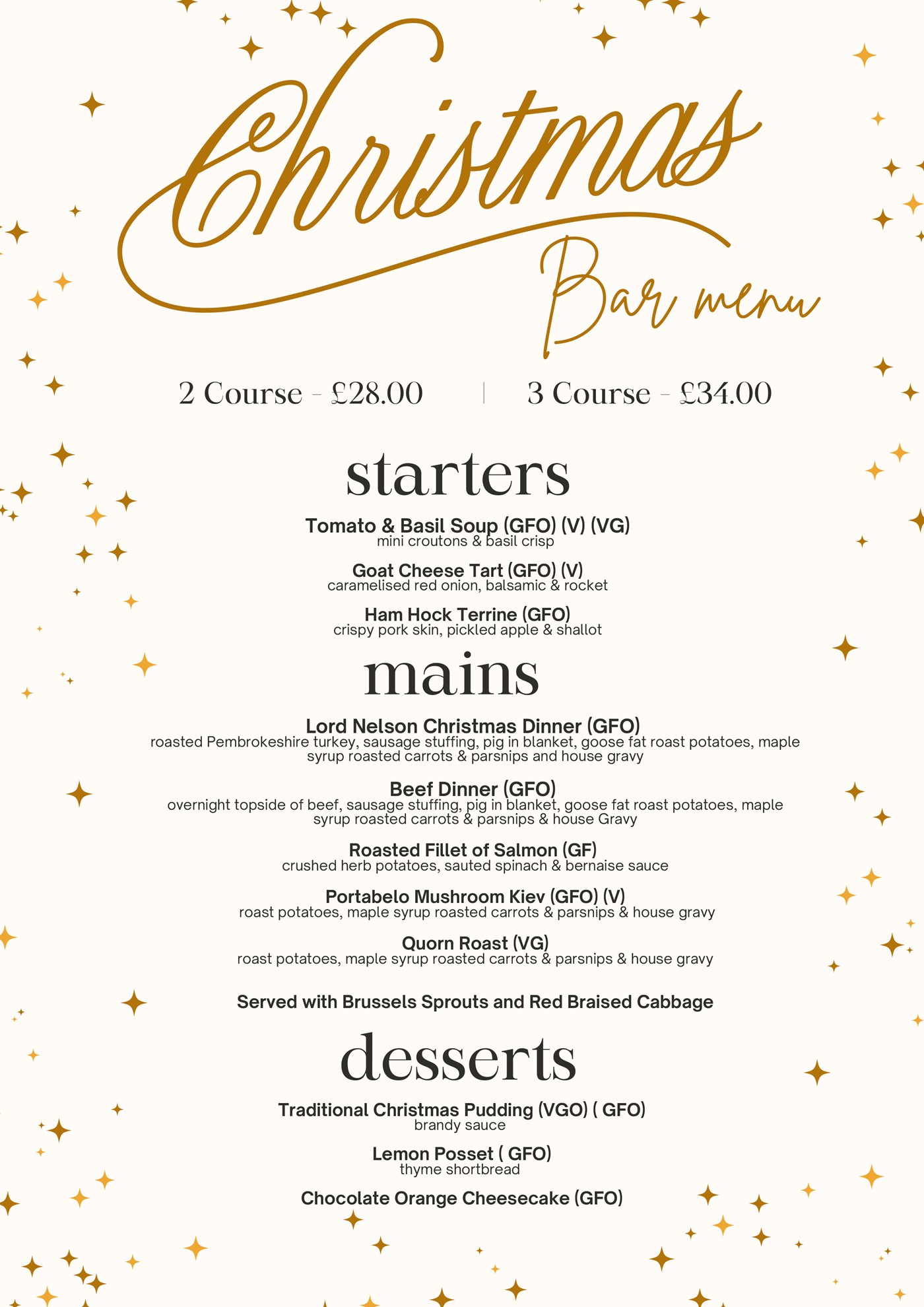 Christmas Menu
