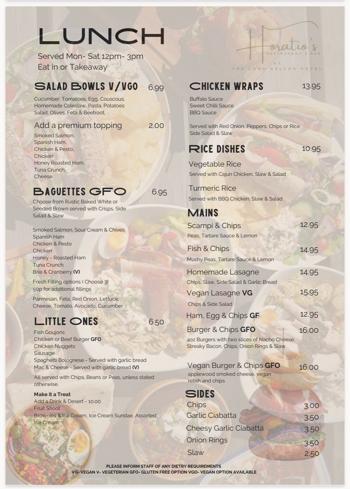 Lunch Menu