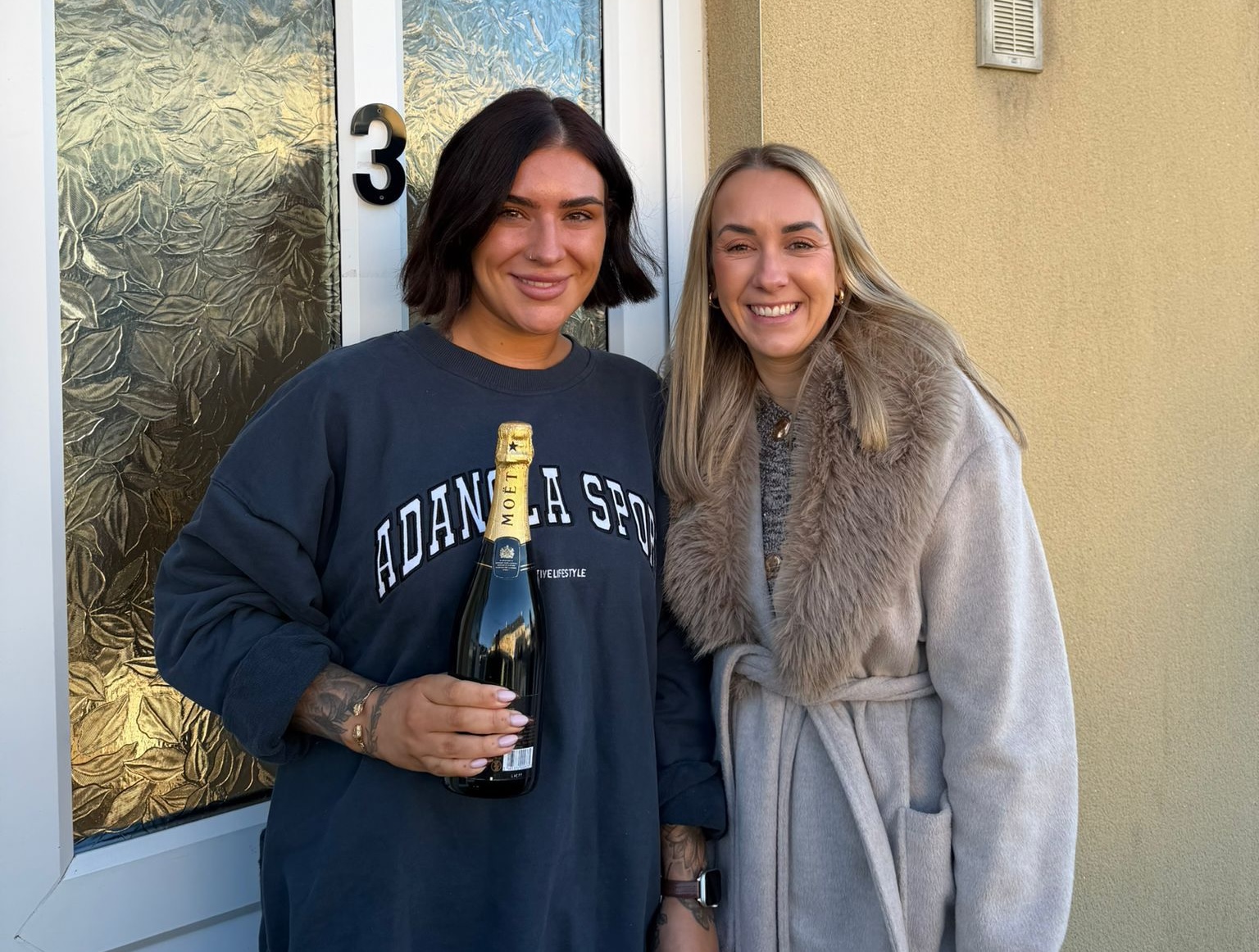 Jenna with the 2025 wedding giveaway winner