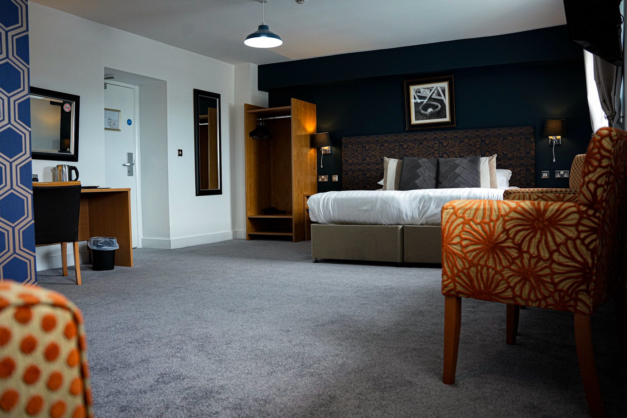 Bed in room
